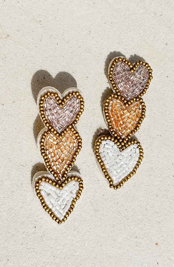 Exclusive Beads Hartjes Oorbellen – shoparchief