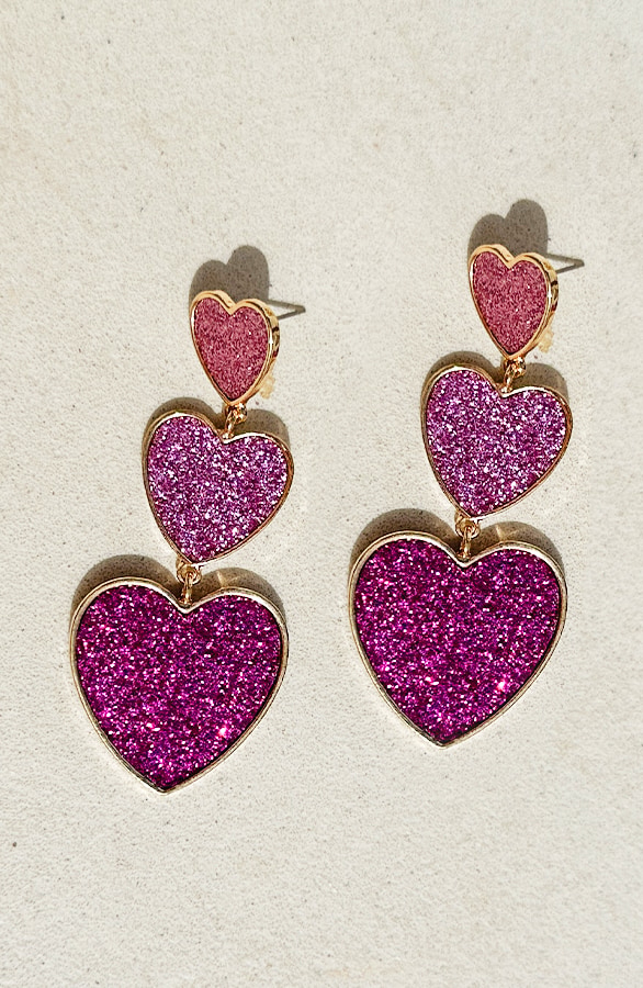 Hartjes Oorbellen Pinklicious – shoparchief