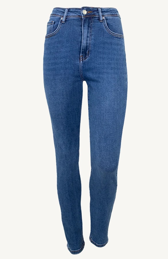 High Waisted Push Up Jeans Blue – shoparchief