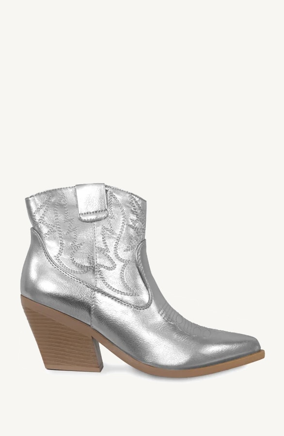 Metallic Boots Zilver – shoparchief