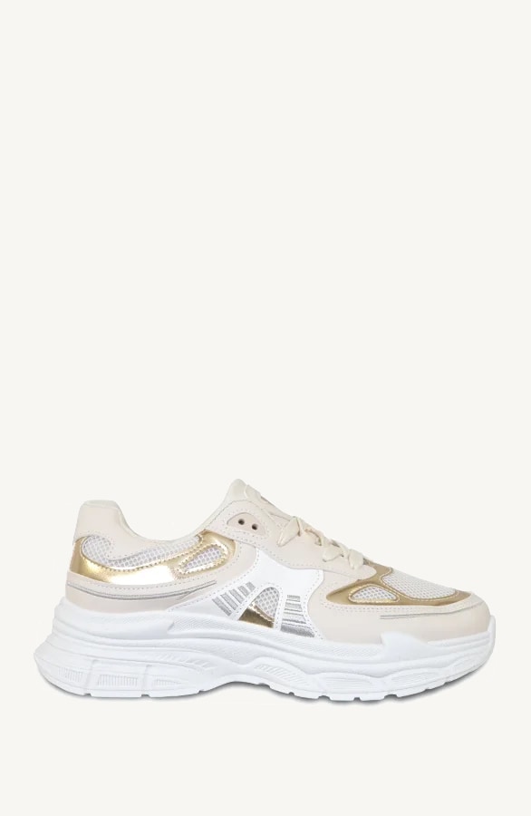 Metallic Runners LA Beige Goud – shoparchief