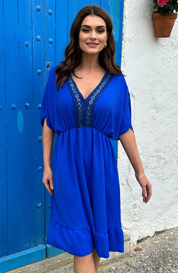 Positano Lace Tuniek Kobalt – shoparchief, foto 3