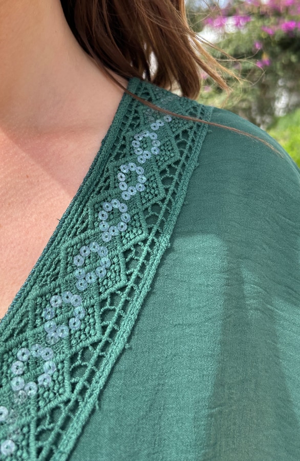 Positano Lace Tuniek Smaragd – shoparchief, foto 4