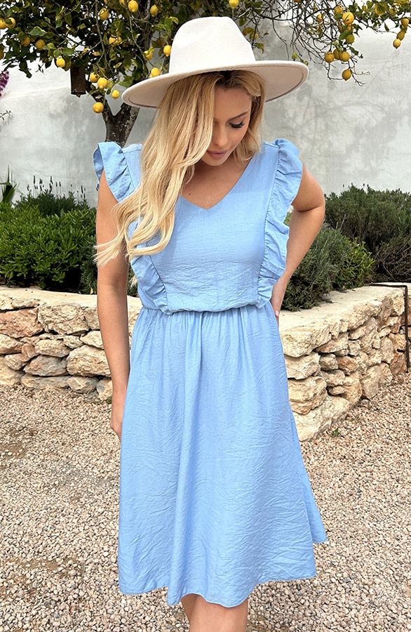 Romantic Bow Jurk Katoen – shoparchief, foto 5