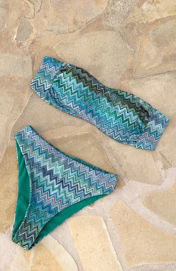 Lurex Zigzag Bikini Broekje Mint – shoparchief, foto 7