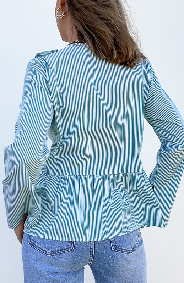 Bluse mit Schleifchen Mint, Shoparchiv, Foto 3