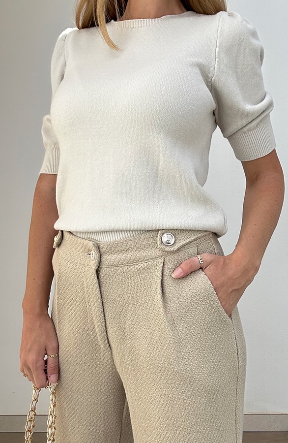 Boucle Pantalon Dark Beige – shoparchief, foto 4