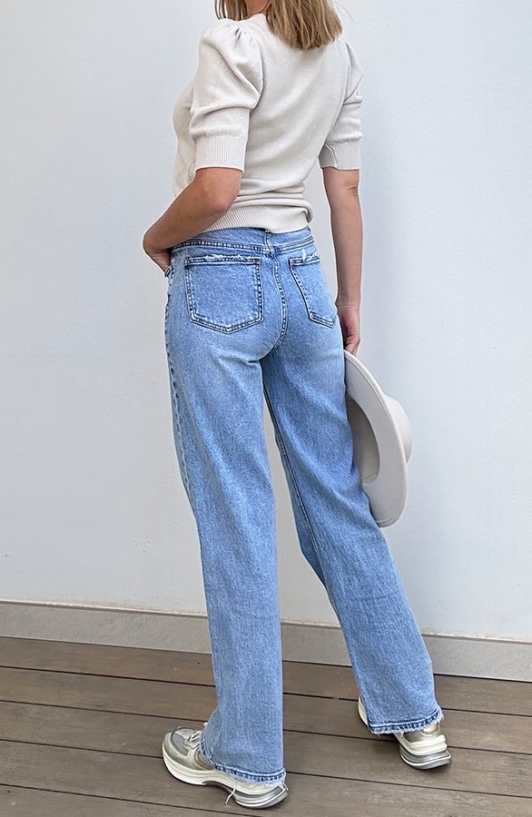 Damaged Wide Leg Jeans – shoparchief, foto 9