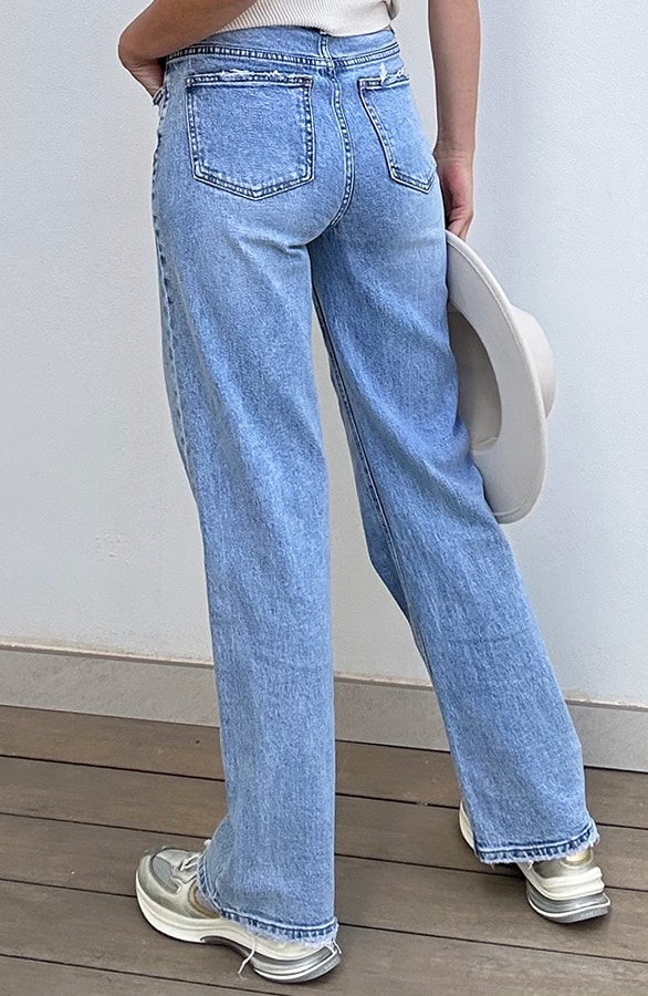 Damaged Wide Leg Jeans – shoparchief, foto 5