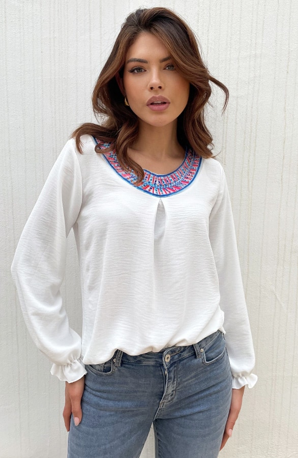 Ecru Detail Blouse – shoparchief