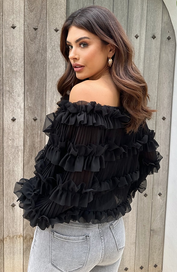 Exclusive Blouse Zwart – shoparchief