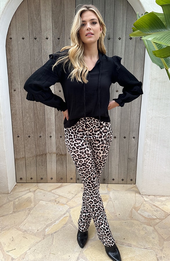 Flared Broek Leopard Print – shoparchief, foto 6