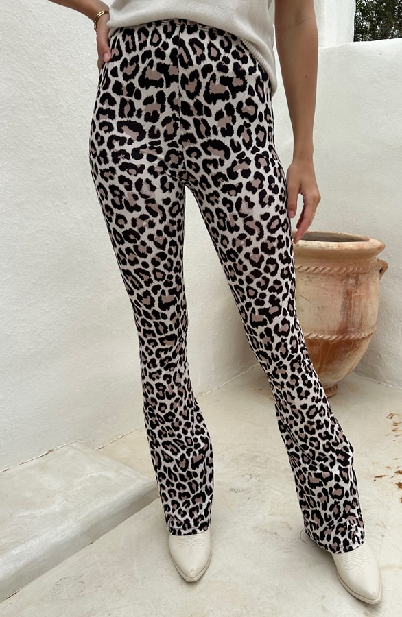 Flared Broek Leopard Print – shoparchief, foto 2