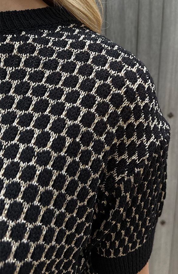 Gebreide Top Lurex Zwart – shoparchief, foto 6