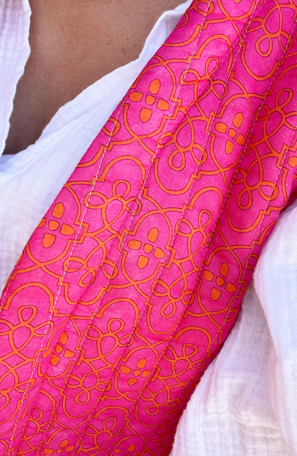 Gilet Print Bright Fuchsia – shoparchief, foto 5