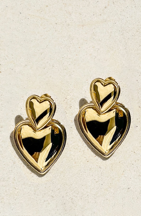 Hearts Oorbellen Goud – shoparchief
