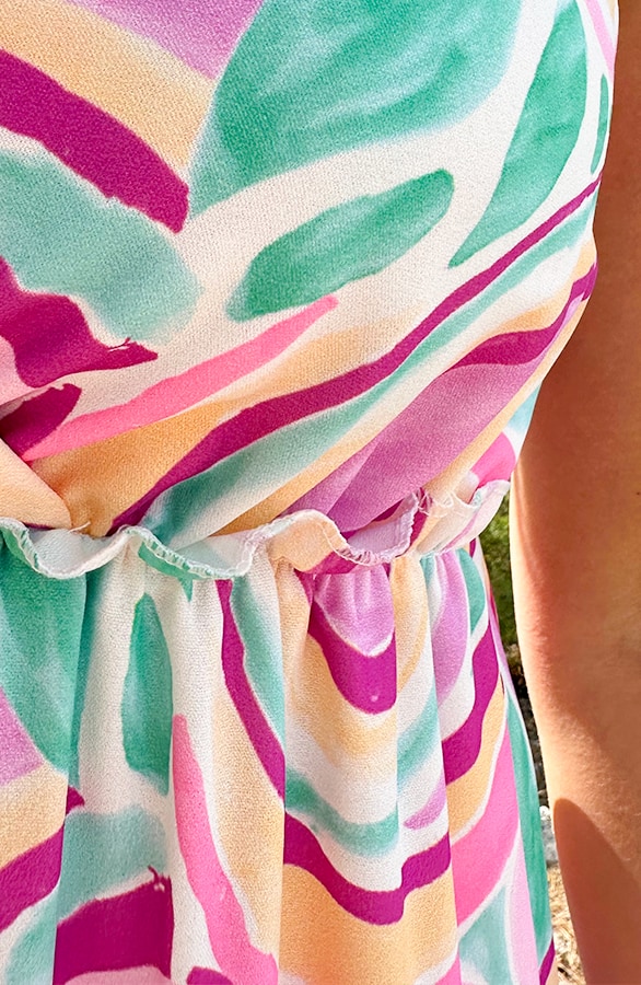 Ibiza Spaghetti Maxi Jurk Light Pink – shoparchief, foto 5