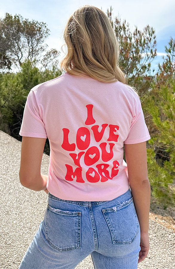 Love More T-Shirt Limited Pink – shoparchief, foto 3