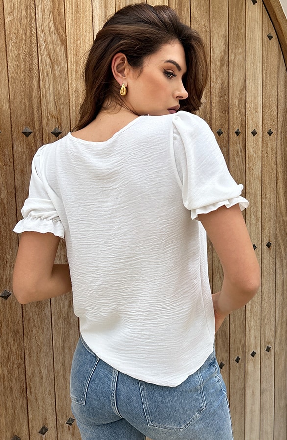 Marina Di Capri Blouse Ecru – shoparchief, foto 2