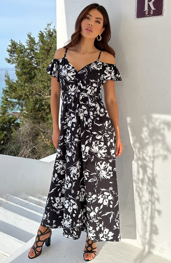Maxi Jurk Catania Zwart – shoparchief, foto 5