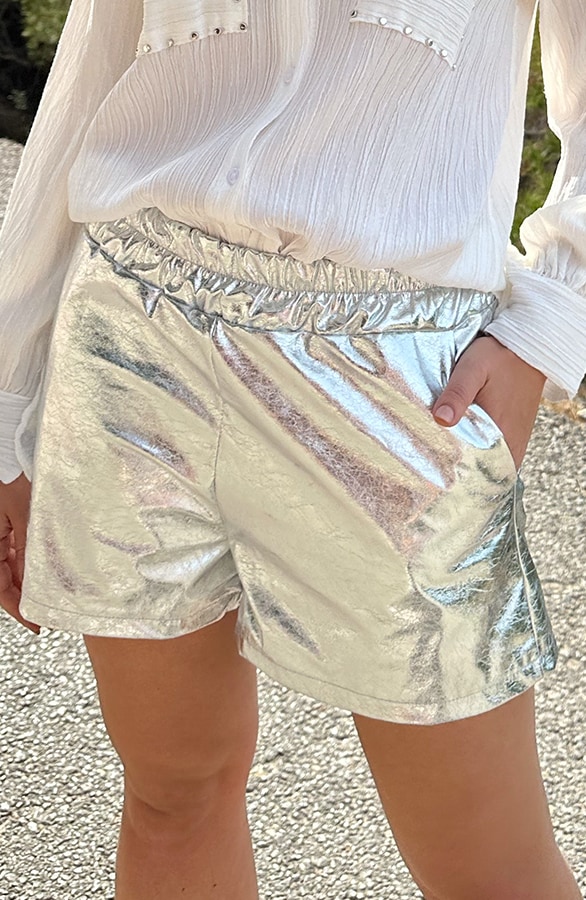 Metallic Short Zilver – shoparchief, foto 2