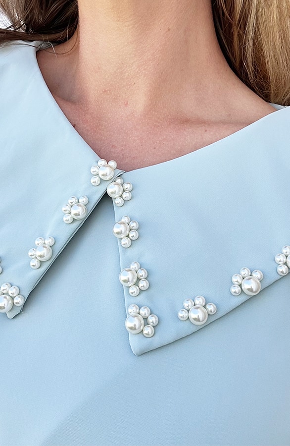 Parel Blouse Dames Mint – shoparchief, foto 3