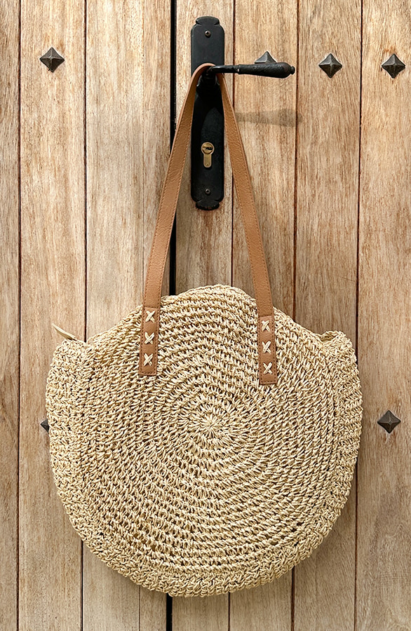 Rotan Lurex Round Bag – shoparchief