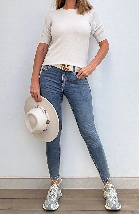 Skinny Jeans High Waist Denim – shoparchief, foto 5