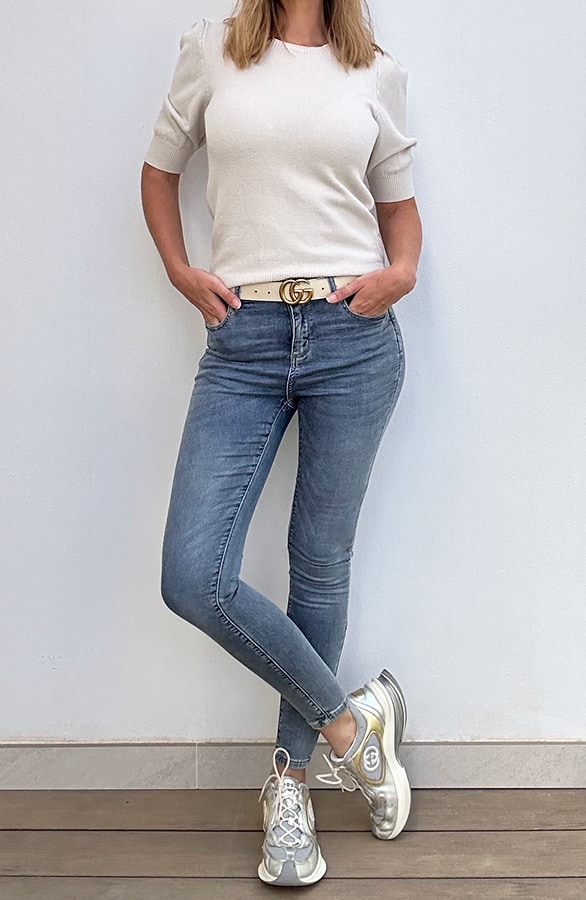 Skinny Jeans High Waist Denim – shoparchief, foto 4