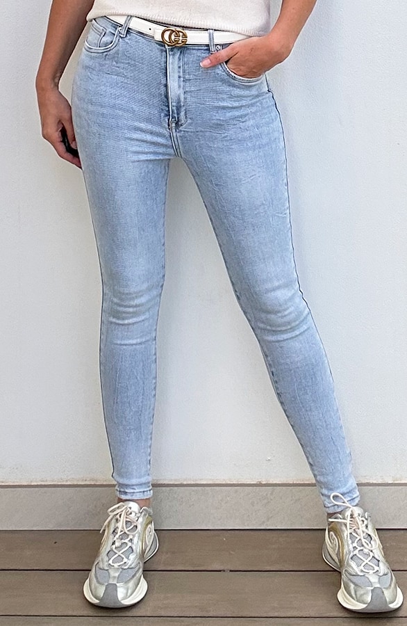 Skinny Jeans High Waist Light Blue – shoparchief