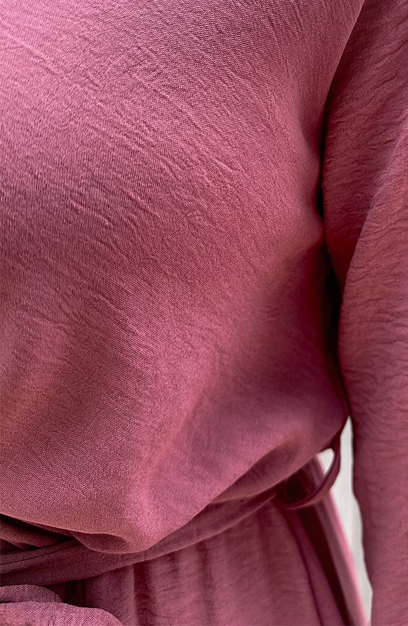 Split Jurk Midi Dust Roze – shoparchief, foto 8
