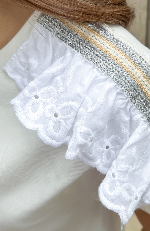 Top Ruffle Schouder Boho – shoparchief, foto 5