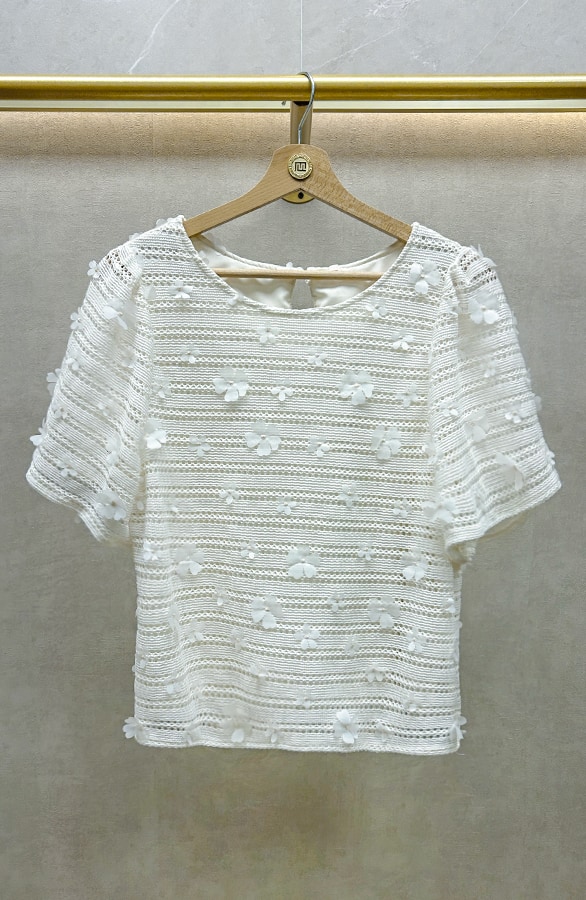 Floral Lace Top Limited Beige, Shoparchiv
