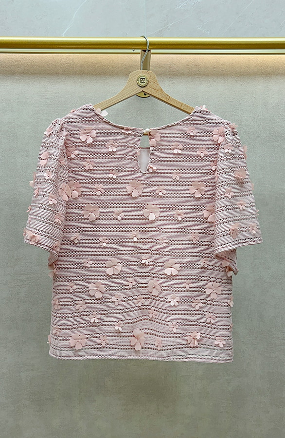 Floral Lace Top Limited Dust Roze – shoparchief, foto 2