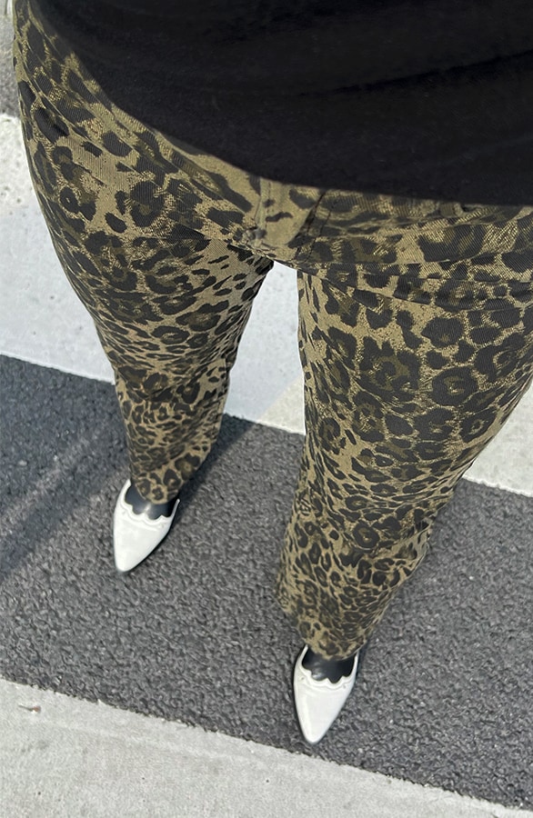 High Waist Wide Leg Jeans Leopard, Shoparchiv, Foto 3