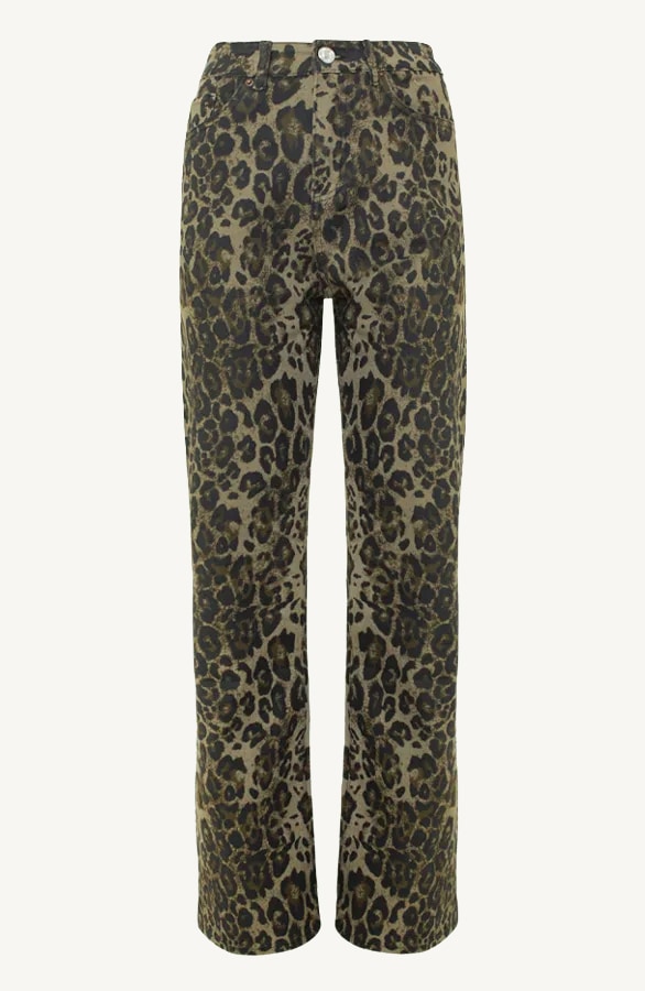 High Waist Wide Leg Jeans Leopard, Shoparchiv, Foto 4
