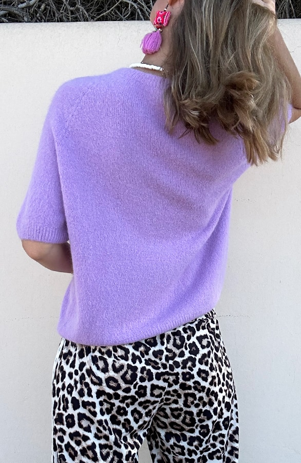 Oversized Soft Pullover Kurzarm Lila, Tops, Foto 7