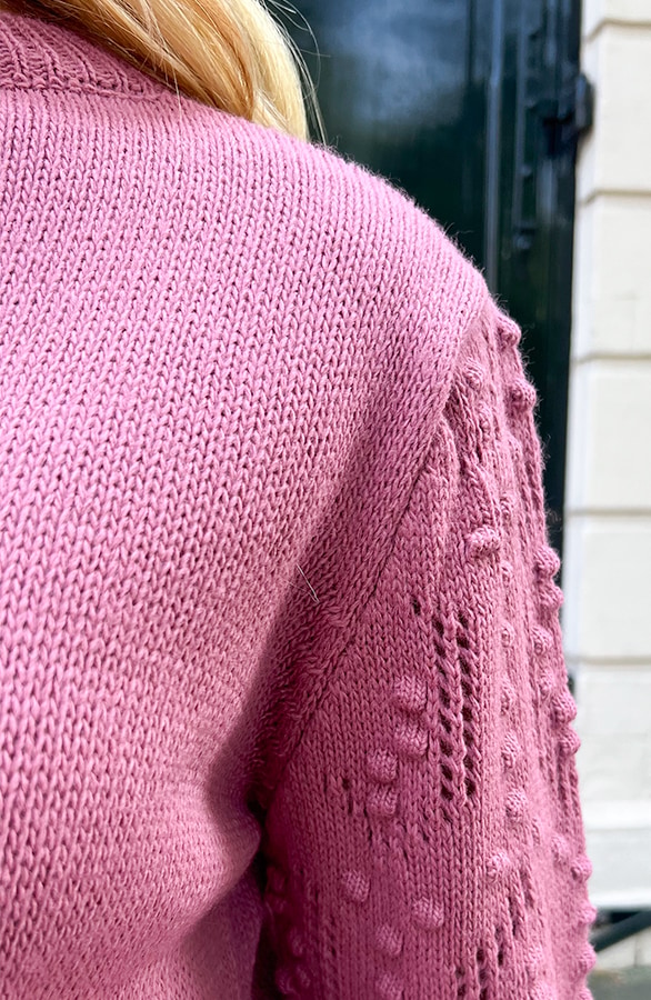 Detailed Sleeve Trui Dust Roze – shoparchief, foto 4
