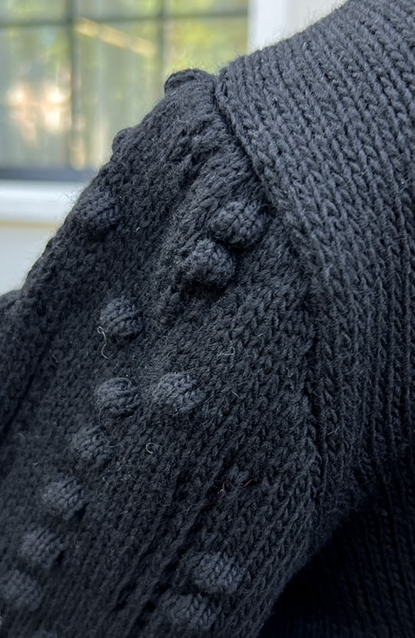 Detailed Sleeve Pullover Schwarz, Foto 4