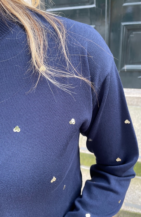 Hartjes Trui Pailletten Marine – shoparchief, foto 6