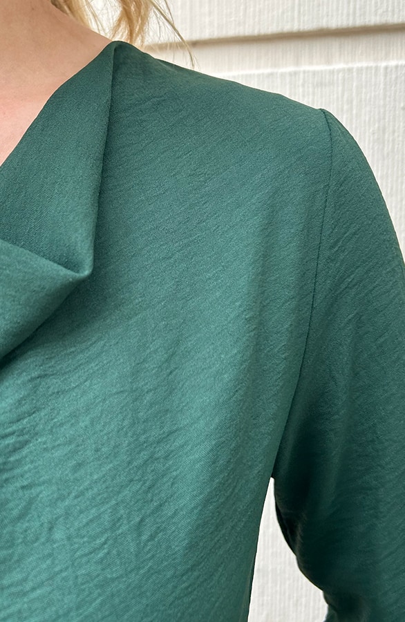 Jurk Waterval Hals Smaragd – shoparchief, foto 6