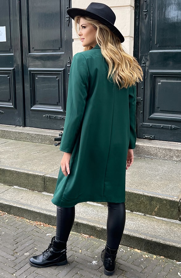 Lange Blazer Smaragd – shoparchief, foto 4