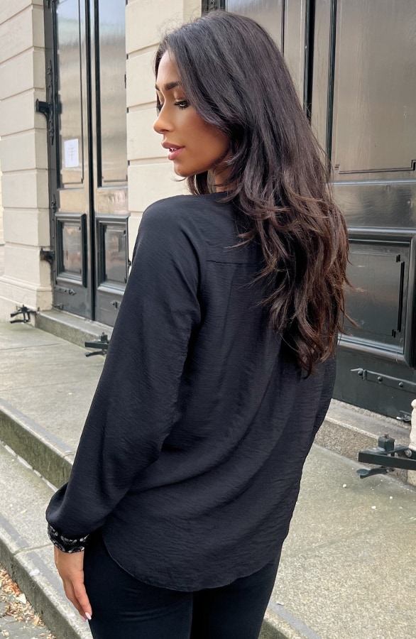 Luxury Marant Blouse Zwart Zilver – shoparchief, foto 4