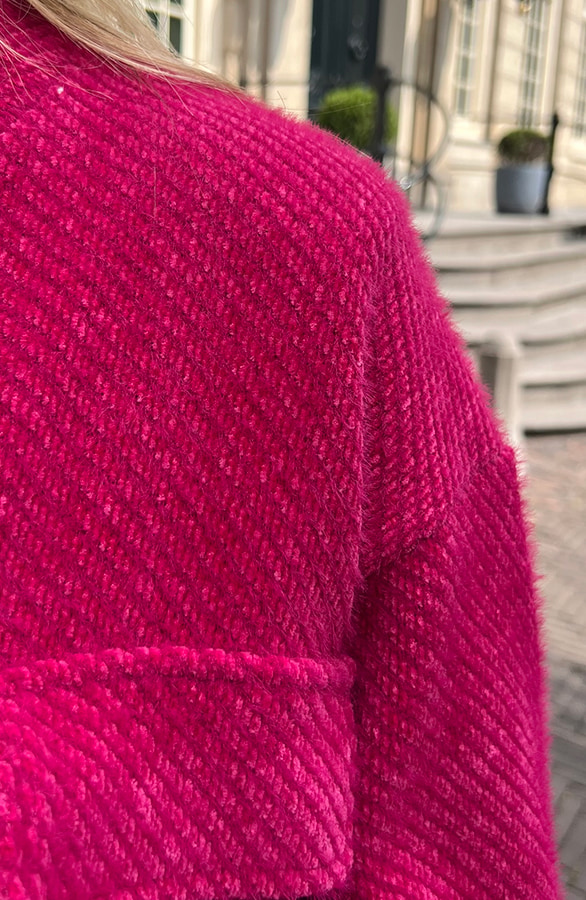 Luxury Soft Bomber Jacket Fuchsia, Shoparchiv, Foto 5