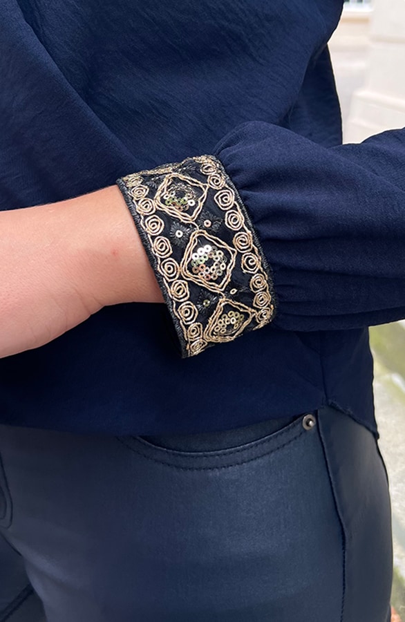 Marant Blouse Marine Gold – shoparchief, foto 6