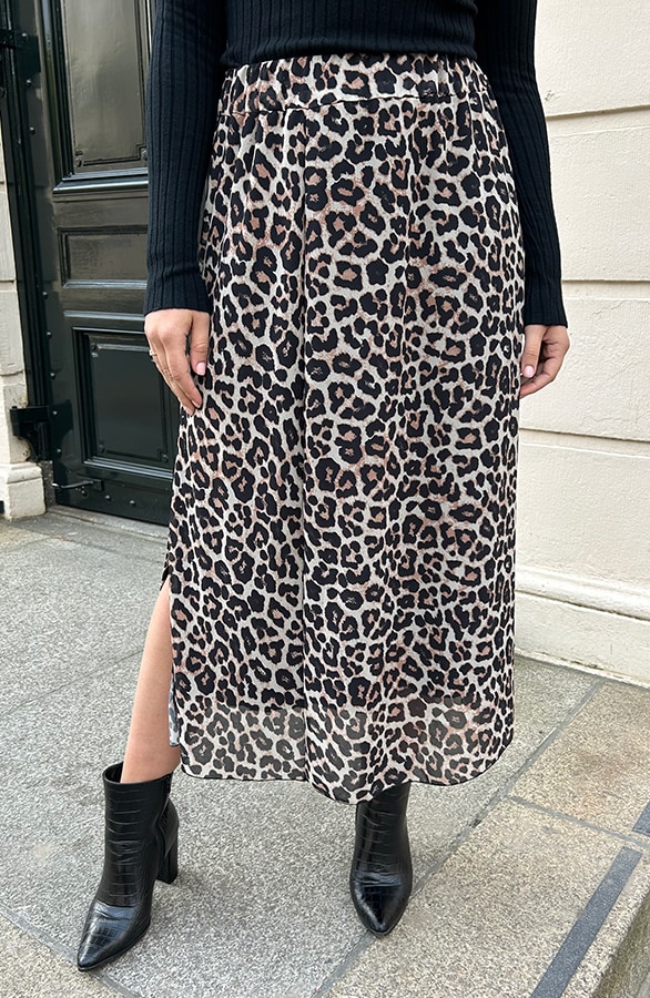 Midi Split Rok Leopard – jurken, foto 8