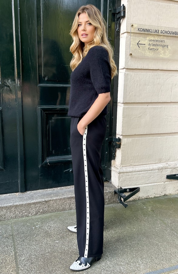 Oversized Soft Pullover Kurzarm Schwarz, Tops, Foto 5