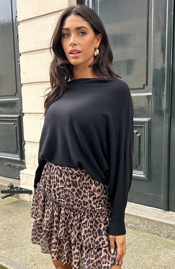 Oversized Soft Pullover Schwarz, Foto 10