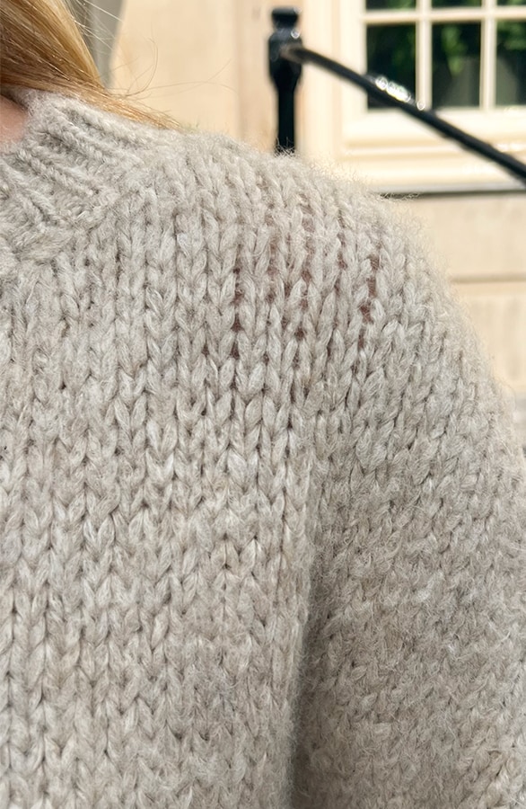 Soft Oversized Pullover Beige, Foto 10