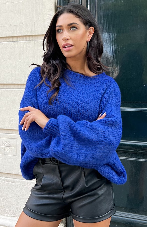 Soft Oversized Trui Kobalt – shoparchief, foto 2